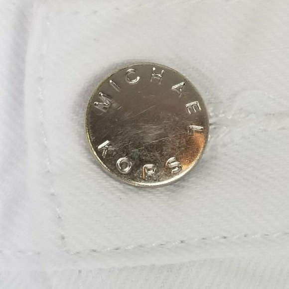 Michael Kors White Jean 36x32 Classic Straight Leg - Picture 7 of 10